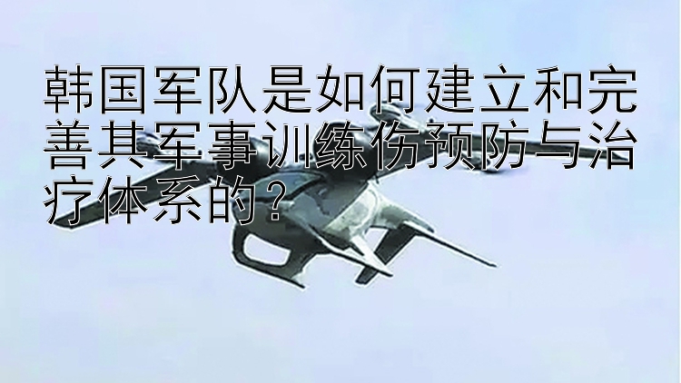 韩国军队是如何建立和完善其军事训练伤预防与治疗体系的？