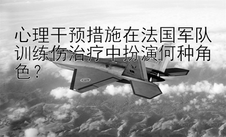 心理干预措施在法国军队训练伤治疗中扮演何种角色？