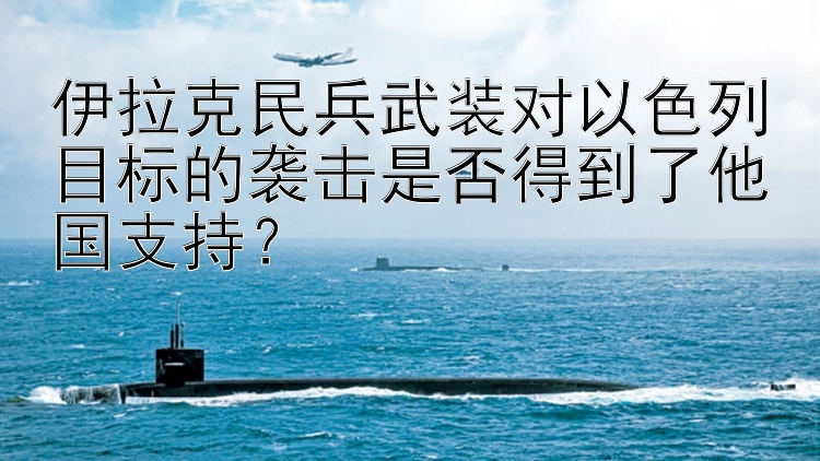 伊拉克民兵武装对以色列目标的袭击是否得到了他国支持？