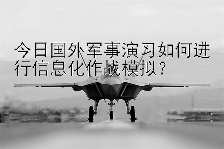 今日国外军事演习如何进行信息化作战模拟？