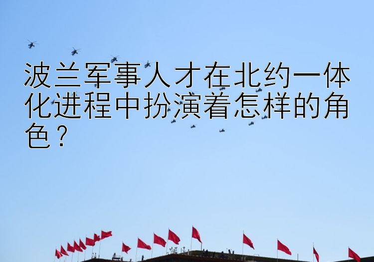 波兰军事人才在北约一体化进程中扮演着怎样的角色？